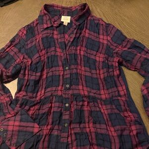 Knox Rose Red and Blue Plaid Shirt